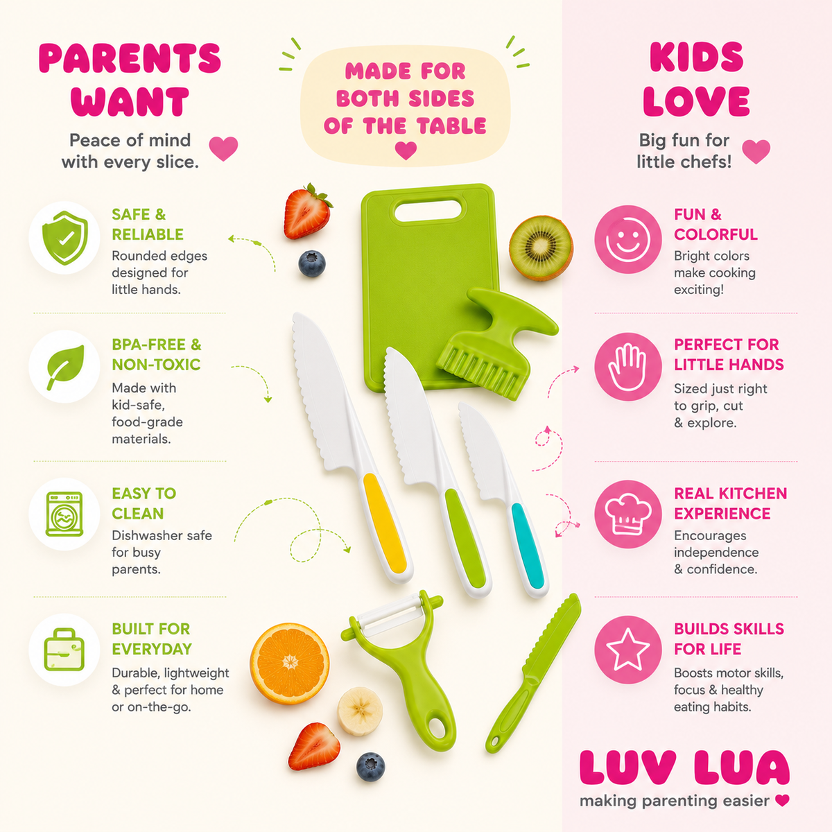 SafeSlice™ Kids Cooking Set