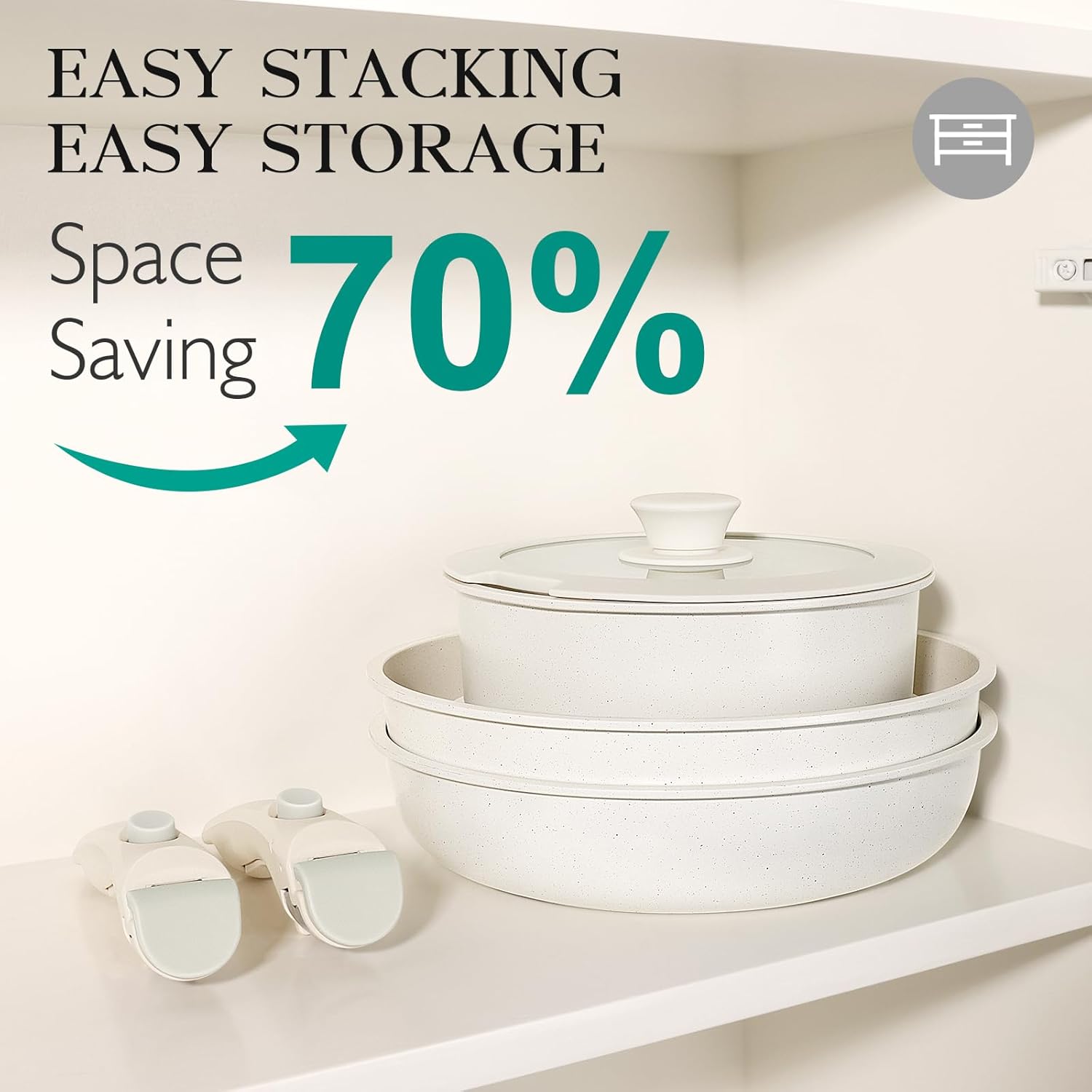 Snap Grip™ Ceramic Cookware Set