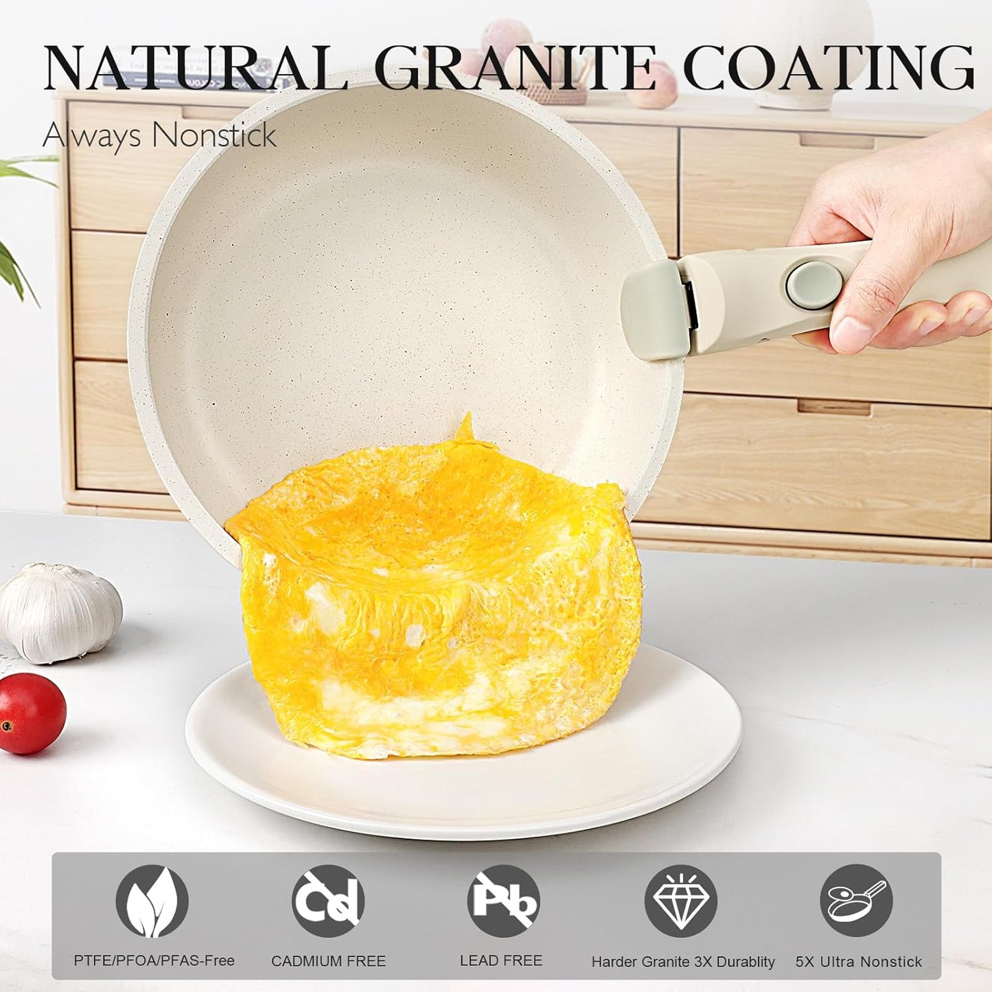 Snap Grip™ Ceramic Cookware Set