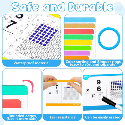 Multiplication Flash Cards (Write & Wipe) by Math Pop™