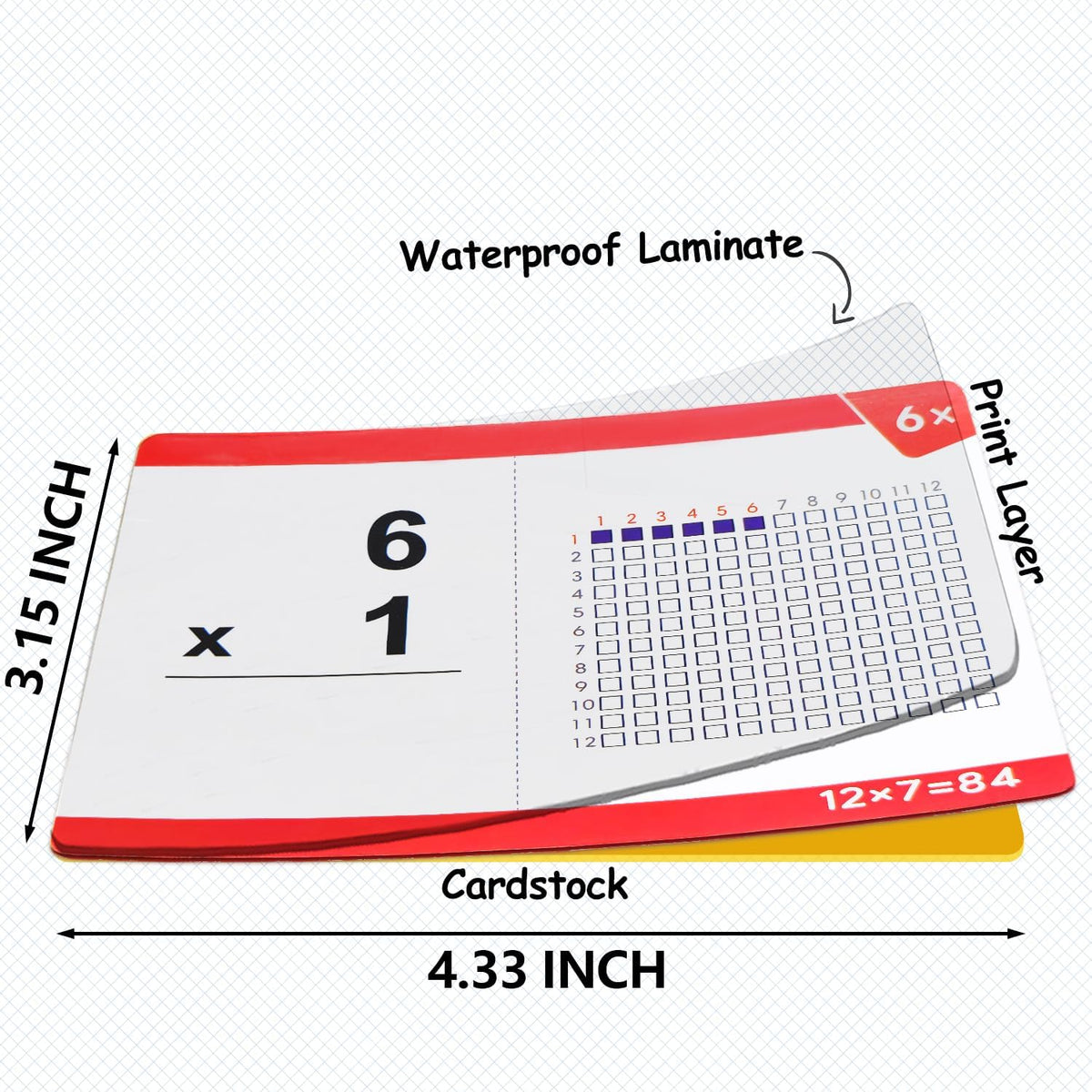 Multiplication Flash Cards (Write & Wipe) by Math Pop™