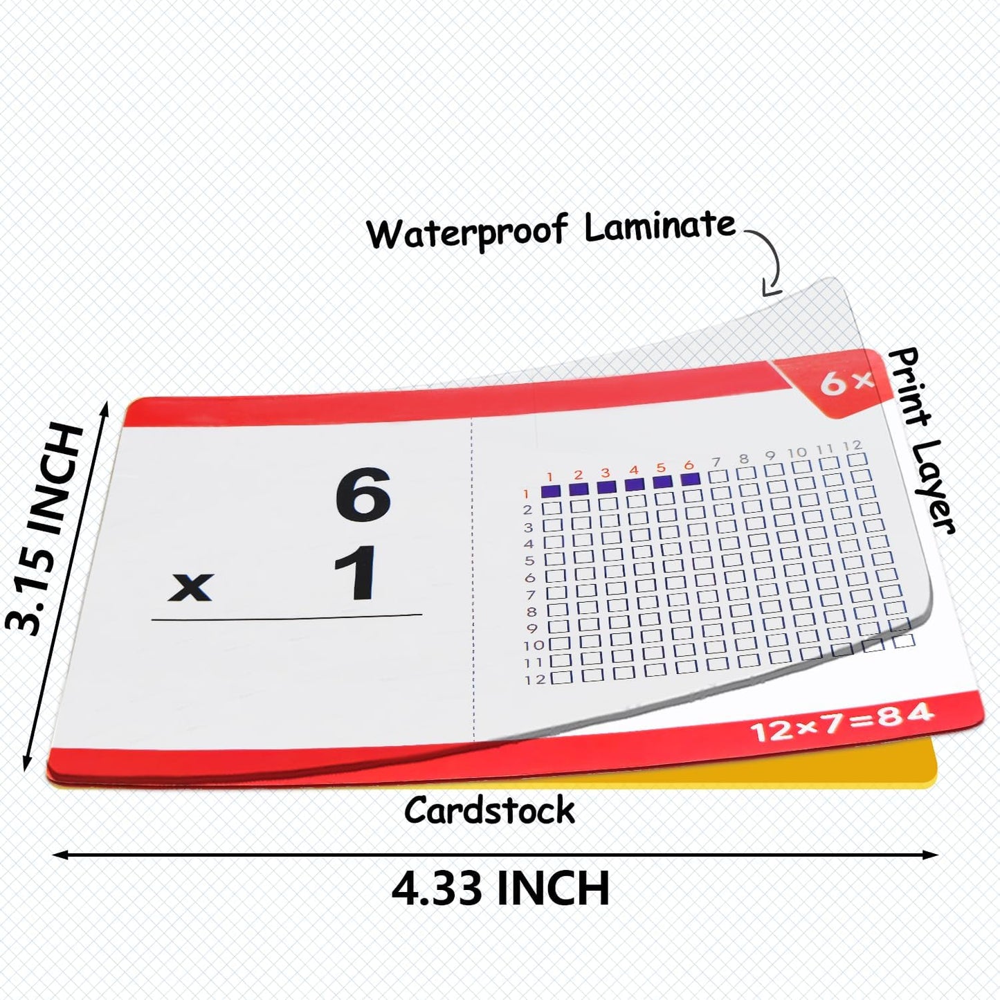 Multiplication Flash Cards (Write & Wipe) by Math Pop™