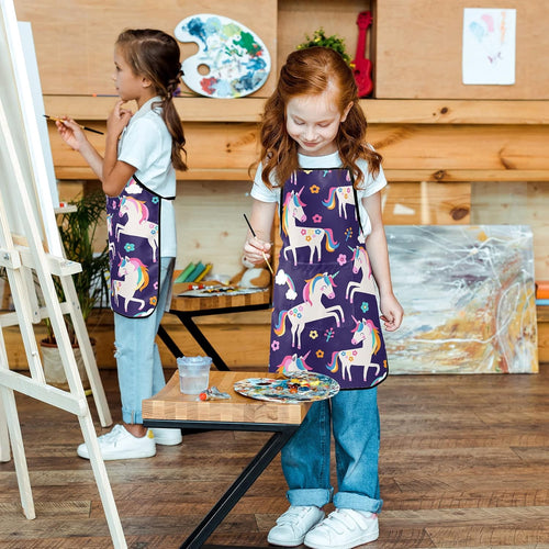 Little Animal Apron for girls boys kids cooking painting aprons art smock supplies toddler