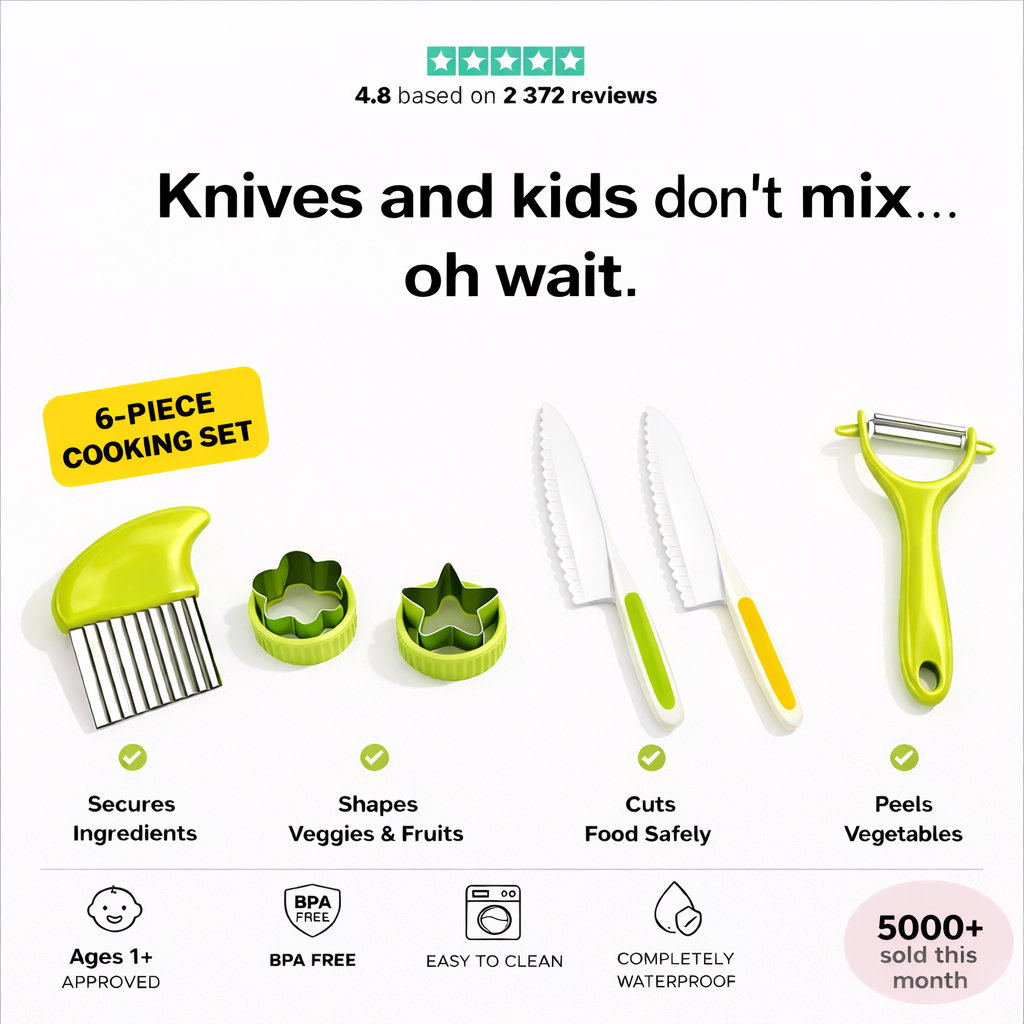 SafeSlice™ Kids Cooking Set